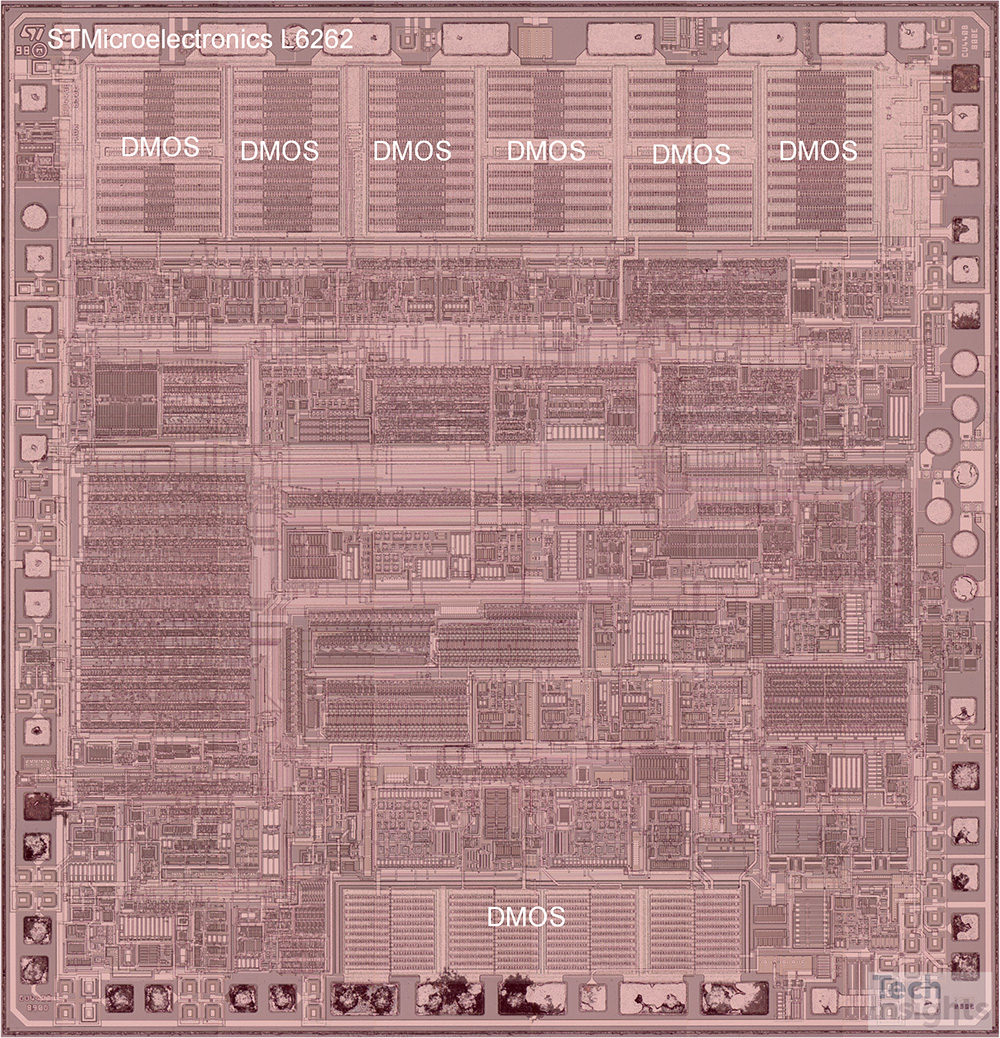 STMicroelectronics L6262S BCD工艺模具照片